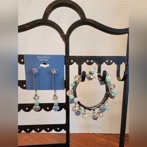 Simply Vera Vera Wang Aqua and Silver Jewelry Set